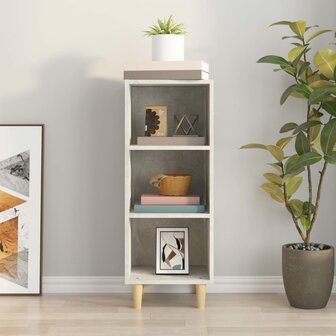 Dressoir 34,5x32,5x90 cm bewerkt hout betongrijs 3