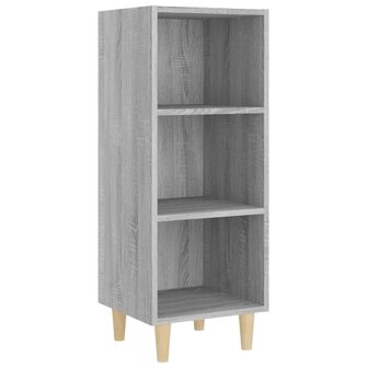 Dressoir 34,5x32,5x90 cm bewerkt hout grijs sonoma eikenkleurig 2