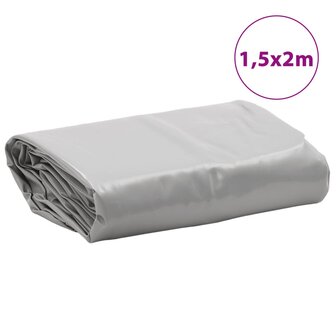 Dekzeil 650 g/m&sup2; 1,5x2 m grijs 8