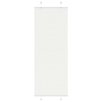 Pliss&eacute; rolgordijn 80x200 cm stofbreedte 79,4 cm polyester wit 1