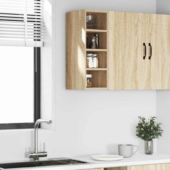 Hangkast 20x29,5x60 cm bewerkt hout sonoma eikenkleurig 3