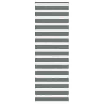 Zebra rolgordijn 80x200 cm stofbreedte 75,9 cm donkergrijs 1