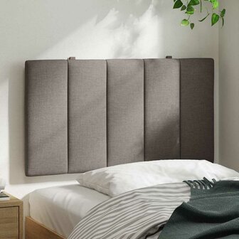 Hoofdbordkussen &quot;Hanko&quot; 80 cm stof taupe 3