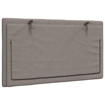 Hoofdbordkussen &quot;Hanko&quot; 80 cm stof taupe 6