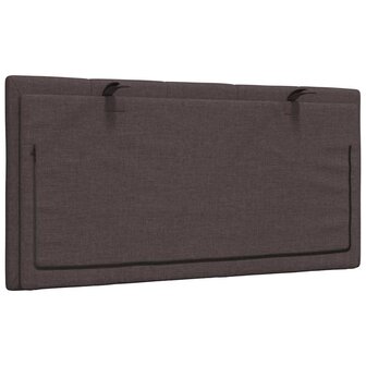 Hoofdbordkussen &quot;Hanko&quot; 100 cm stof donkerbruin 6