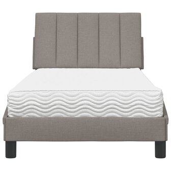 Bed met matras &quot;Hanko&quot; stof taupe 80x200 cm 5
