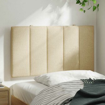 Hoofdbordkussen &quot;Hanko&quot; 80 cm stof cr&egrave;mekleurig 3