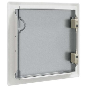 Toegangs paneel 2 pcs Wit 20 x 20 cm Staal 6