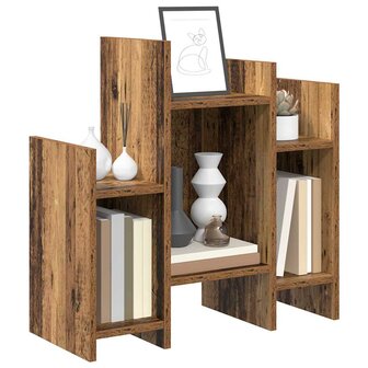 Bijzetkast met plank Oud hout 60 x 26 x 60 cm Bewerkt hout 2