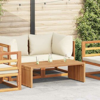 Tuin Bijzettafel 110x55x35,5 cm Massief Teakhout 1