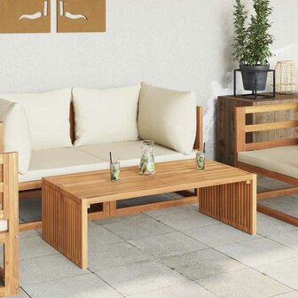 Tuin Bijzettafel 110x55x35,5 cm Massief Teakhout 3