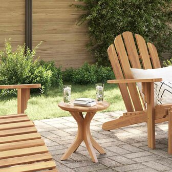 Tuin Bijzettafel &Oslash;40x41 cm Massief Teakhout 1