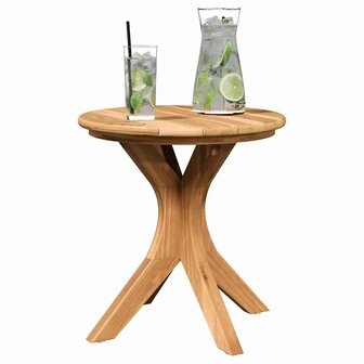 Tuin Bijzettafel &Oslash;40x41 cm Massief Teakhout 2