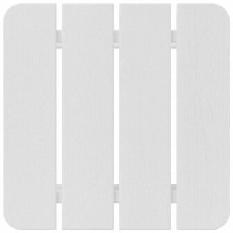 Adirondack Bijzettafel Wit 38x38x45 cm HDPE 7