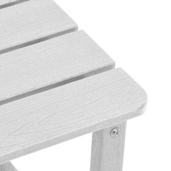 Adirondack Bijzettafel Wit 38x38x45 cm HDPE 8