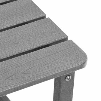 Adirondack Bijzettafel Lichtgrijs 38x38x45 cm HDPE 8