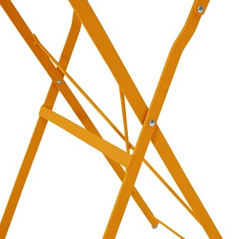 Bistrotafel &Oslash;50x71 cm gepoedercoat staal mosterdgeel 7
