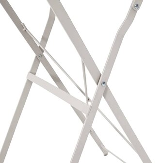 Bistrotafel &Oslash;50x71 cm gepoedercoat staal beige 7