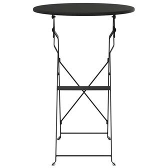 Bistrotafel &Oslash;50x71 cm gepoedercoat staal antraciet 3