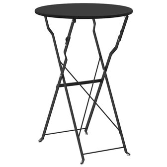 Bistrotafel &Oslash;50x71 cm gepoedercoat staal antraciet 5