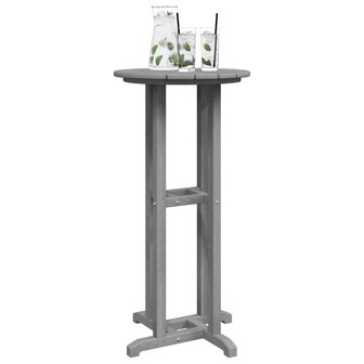 Bartafel Lichtgrijs 55x55x107 cm HDPE 2