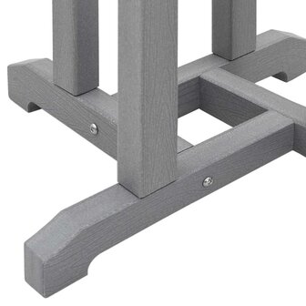 Bartafel Lichtgrijs 55x55x107 cm HDPE 8