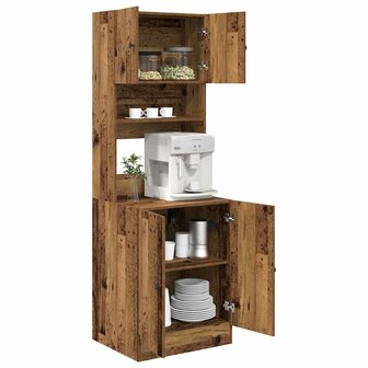 Keukenkast Oud Hout 60 x 50 x 180 cm Gelaagd Hout 2
