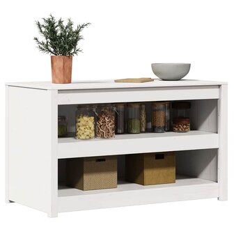 Buiten Keukenkast Wit 106x55x64 cm Massief Grenenhout 2