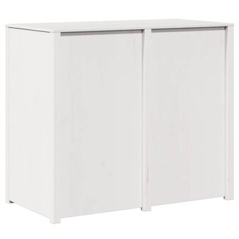 Buitenkeukenkast Wit 106x55x92 cm Massief Grenenhout 6