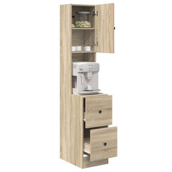 Keukenkast Sonoma Eiken 35x50x180 cm Bewerkt Hout 2