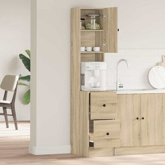 Keukenkast Sonoma Eiken 35x50x180 cm Bewerkt Hout 3