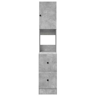 Keukenkast Beton Grijs 35x50x180 cm Bewerkt Hout 5
