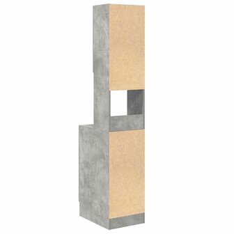 Keukenkast Beton Grijs 35x50x180 cm Bewerkt Hout 7