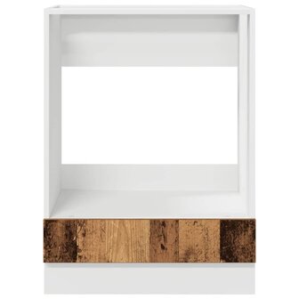 Ovenkast in Oud Hout &ndash; 60x46x81,5 cm van Ge&euml;ngineerd Hout 4