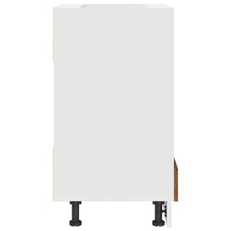 Ovenkast in Oud Hout &ndash; 60x46x81,5 cm van Ge&euml;ngineerd Hout 5