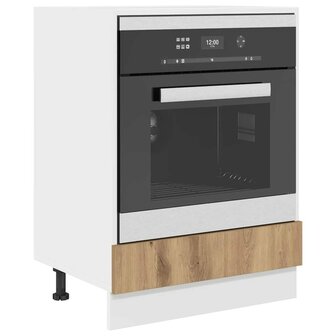 Ovenkast - Artisan Eiken, 60x46x81.5 cm, gefabriceerd hout 2
