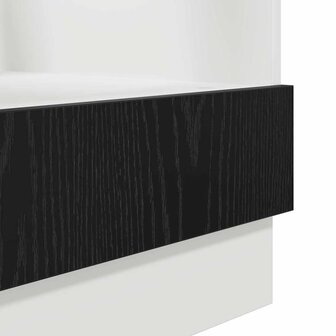 Ovenkast Zwart eiken 60 x 46 x 81.5 cm Bewerkt hout 7
