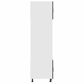 Magnetronkast Zwart Eiken 60x57x207 cm Gelaagd Hout 6
