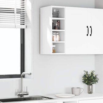 Hangkast Riga 20x29,5x60 cm bewerkt hout wit 3
