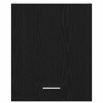 Zwarte Eiken Hangkast 50x31x60 cm, van hout gemaakt 6