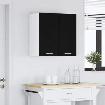 Zwarte Eiken Hangkast 60 x 31 x 60 cm van Geengineerd Hout 3