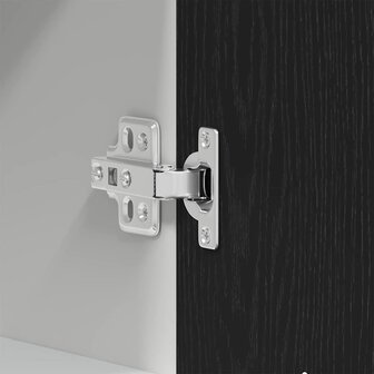 Zwarte Eiken Hangkast 60 x 31 x 60 cm van Geengineerd Hout 8