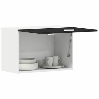 Zwart Eiken Hangkast - 60x31x60 cm, Gemaakt van Engineered Hout 2