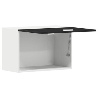 Zwart Eiken Hangkast - 60x31x60 cm, Gemaakt van Engineered Hout 4