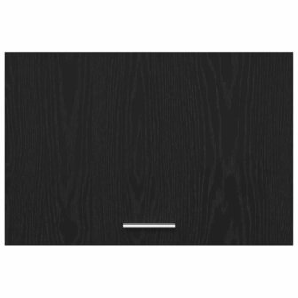 Zwart Eiken Hangkast - 60x31x60 cm, Gemaakt van Engineered Hout 6