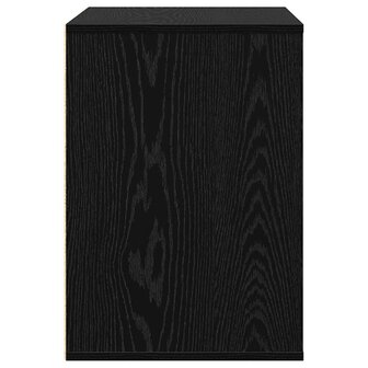 Hoekladekast Zwart Eiken 60x41x58 cm Bewerkt Hout 6