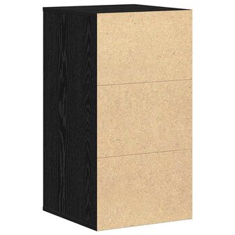 Hoekladekast Zwart Eiken 40x41x76 cm Bewerkt Hout 5