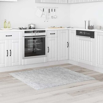 Vloerkleed shaggy met latex onderkant 120x120 cm grijs 2
