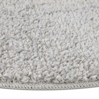 Vloerkleed shaggy met latex onderkant &oslash;120 cm grijs 6