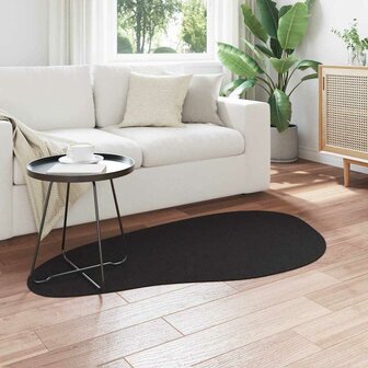 Tapijt Zwart 80 x 150 cm Polyester 2